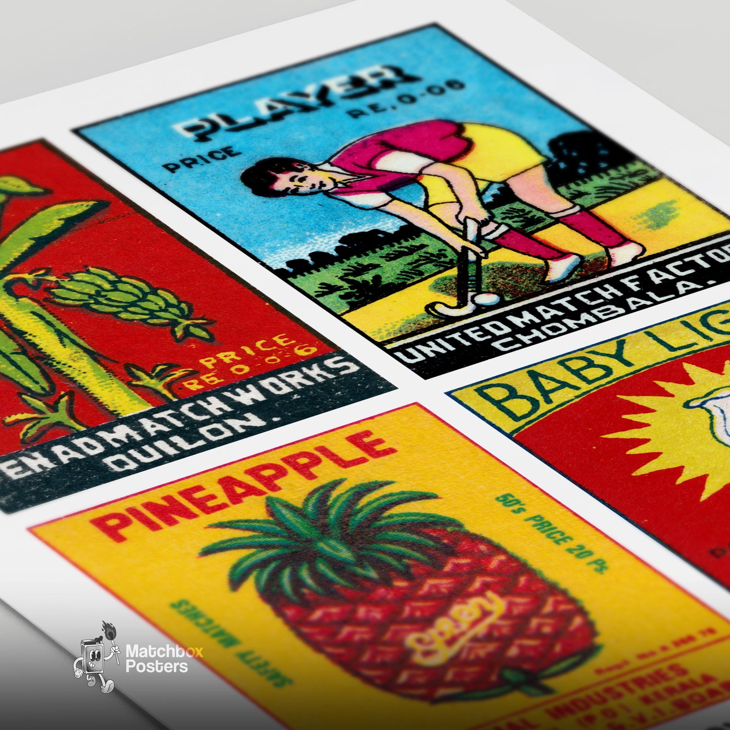 Malayalams Grid Print