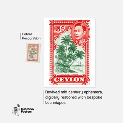 Red Postage Stamps Collage