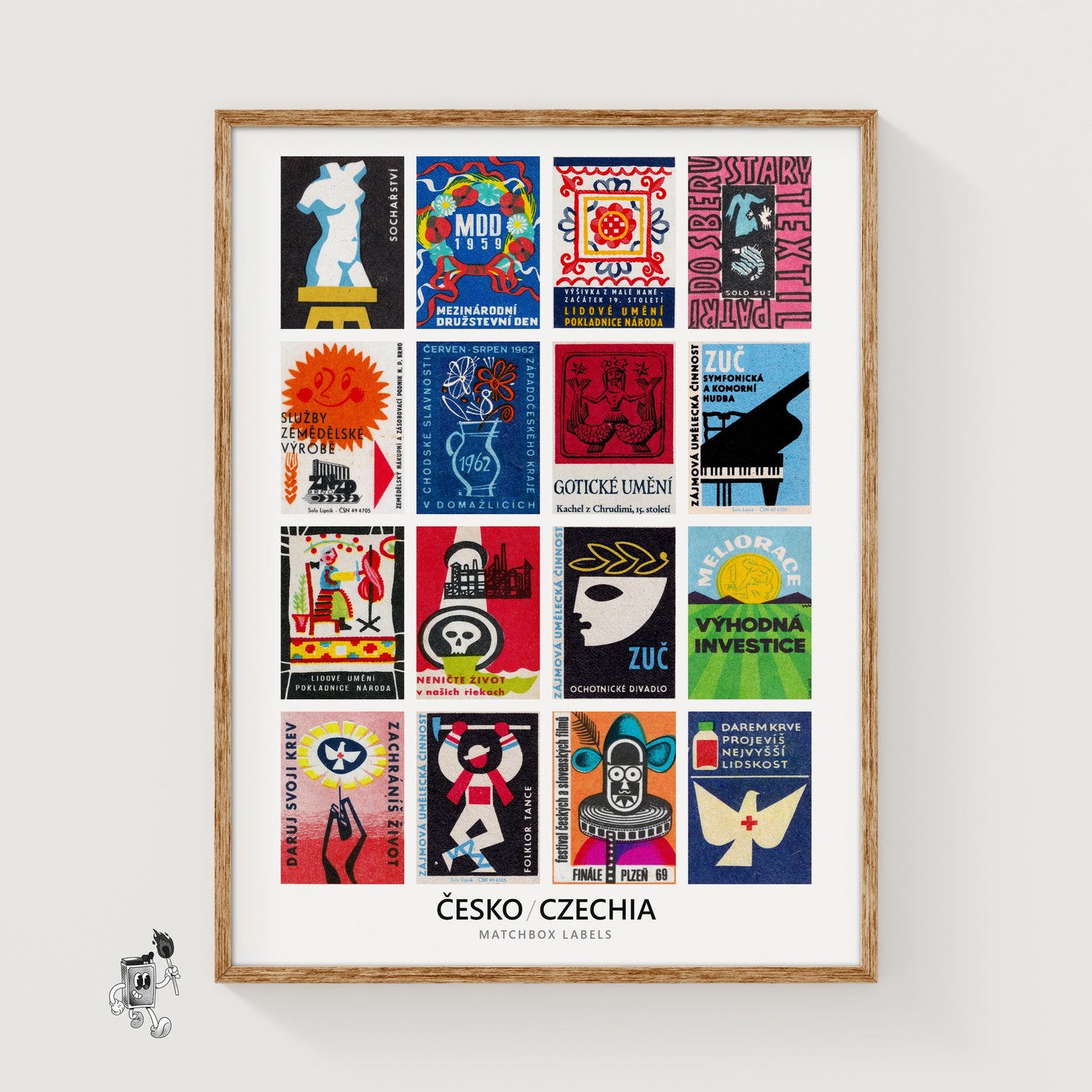 Czech Culturals Grid Print
