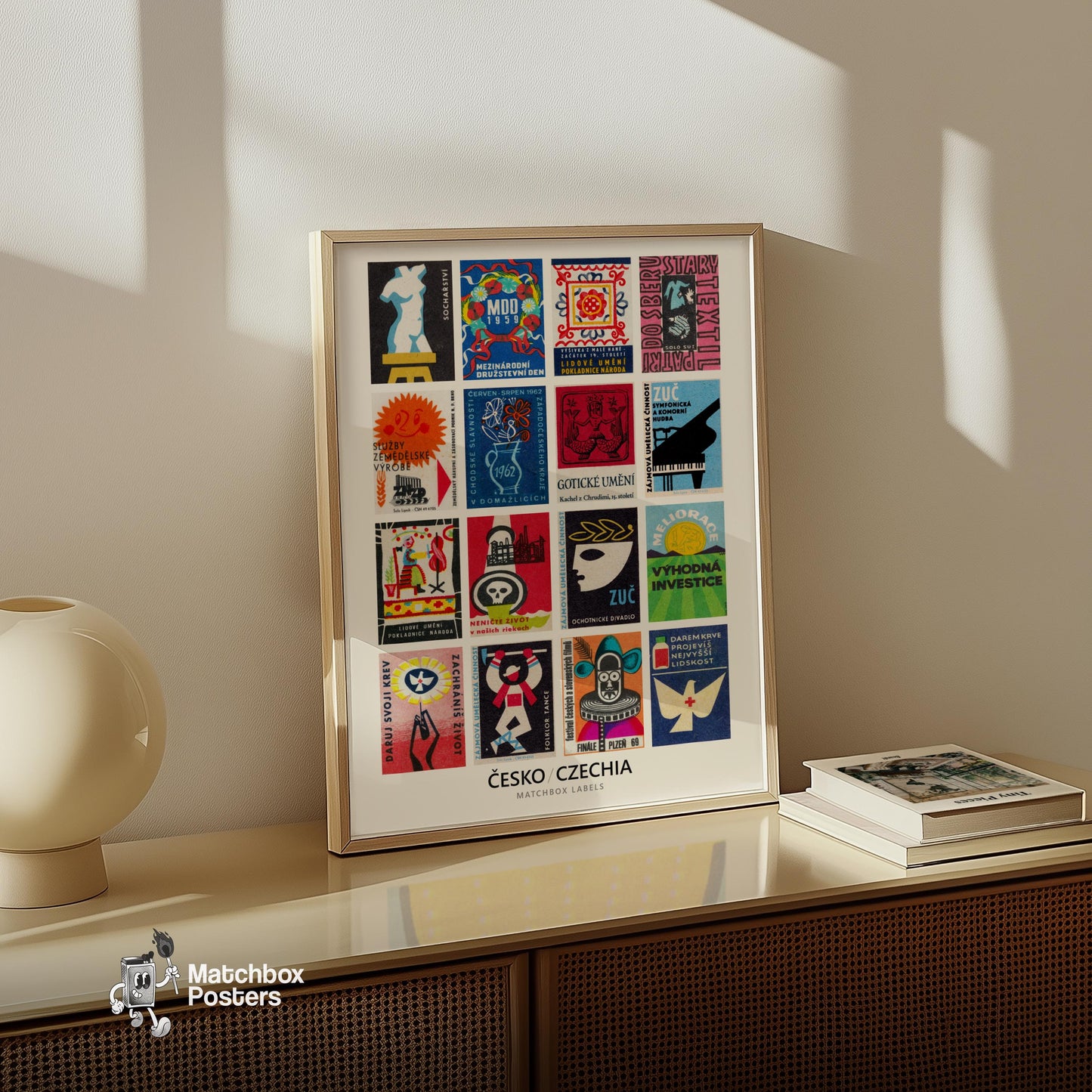 Czech Culturals Grid Print