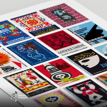 Czech Culturals Grid Print