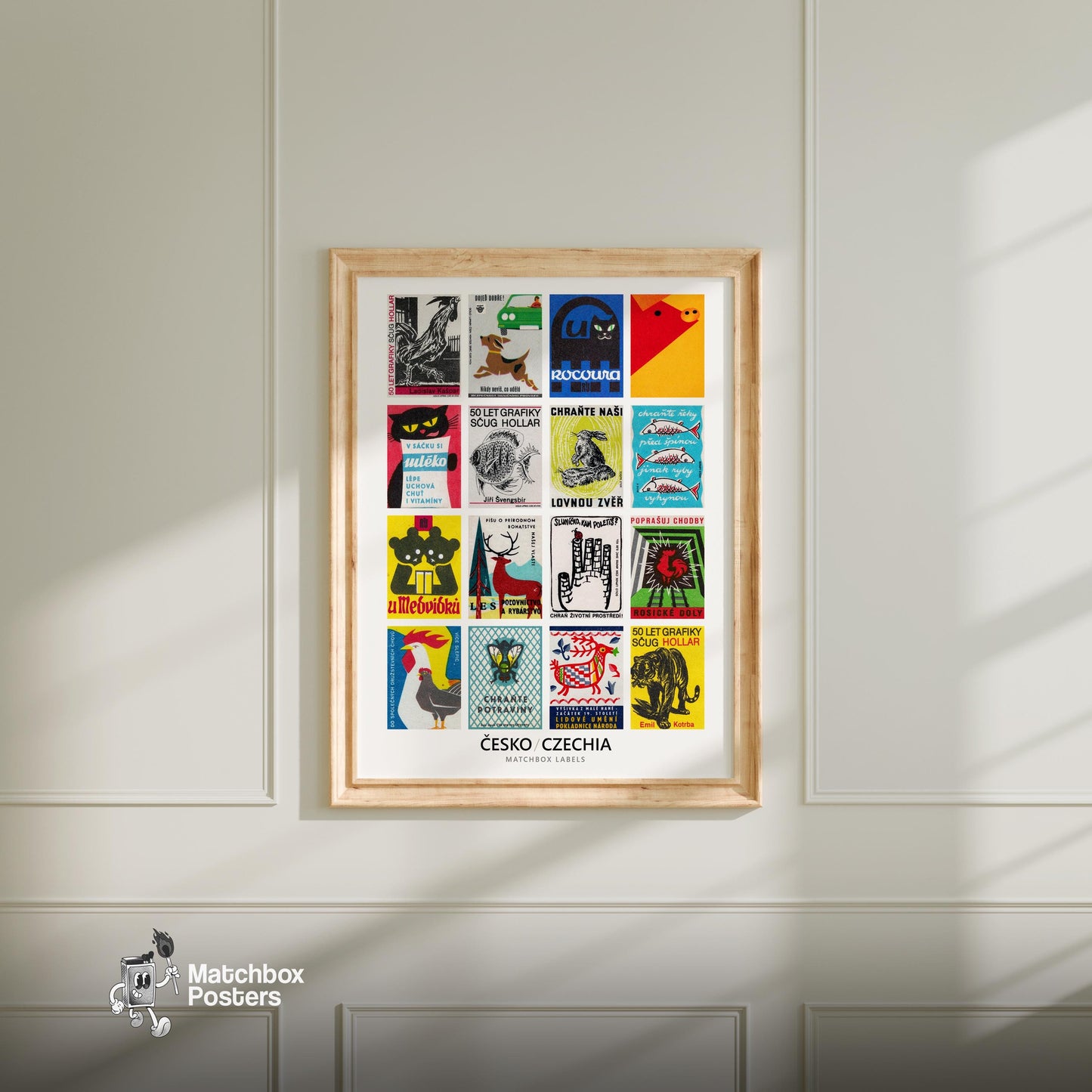 Czech Animals Grid Print