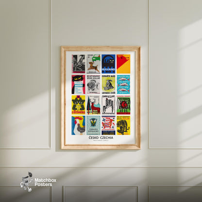 Czech Animals Grid Print