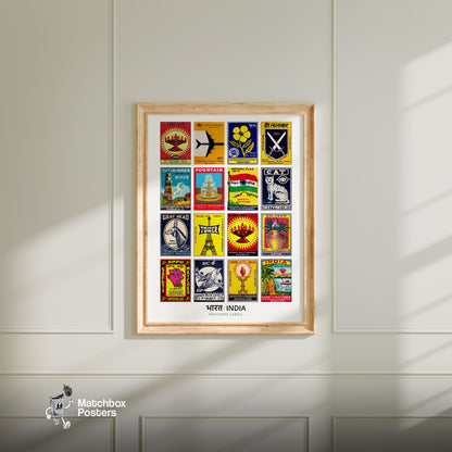 Indians Grid Print