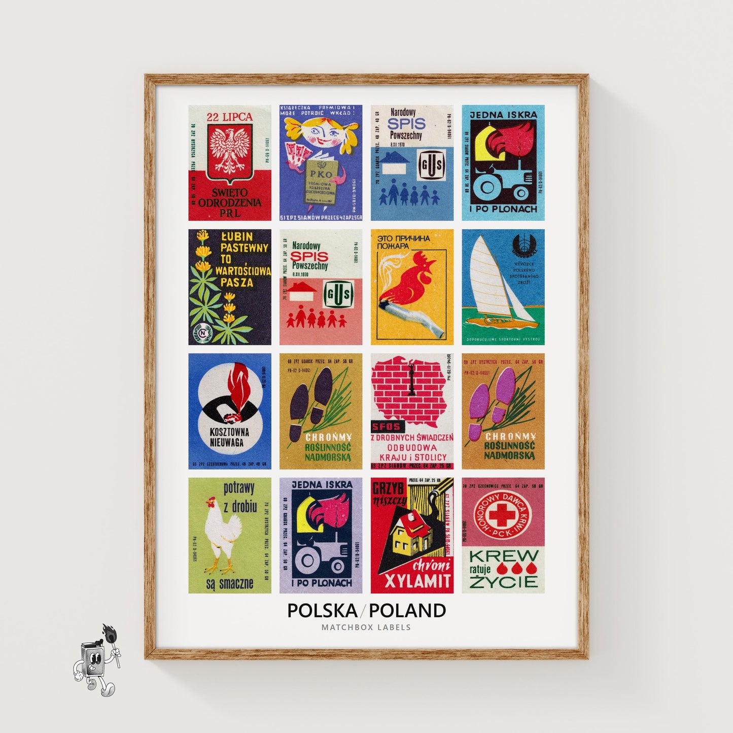 Polishs Grid Print